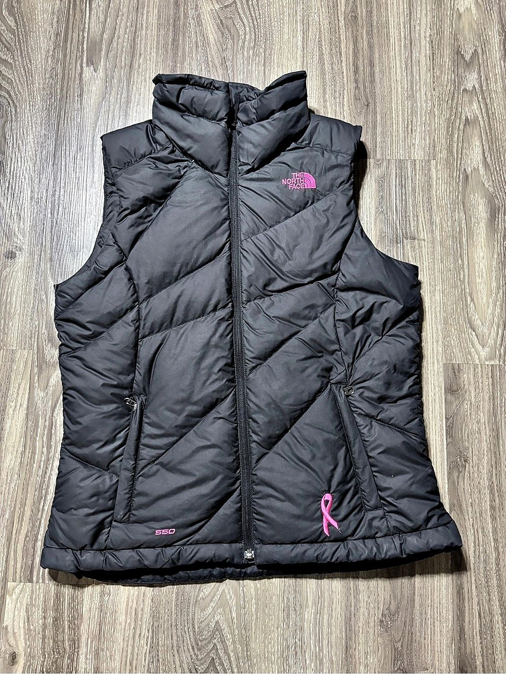 The North Face 550 Down Vest Black Down Vest Size Medium